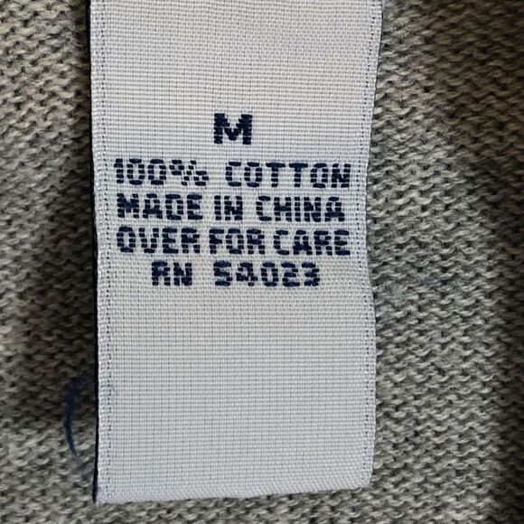 Old Navy Gray Embroidered Cardigan Sweater Medium - Picture 7 of 8